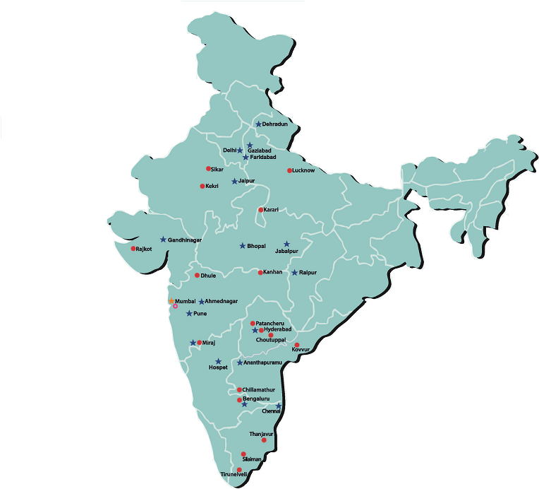 India Map Major Cities PNG