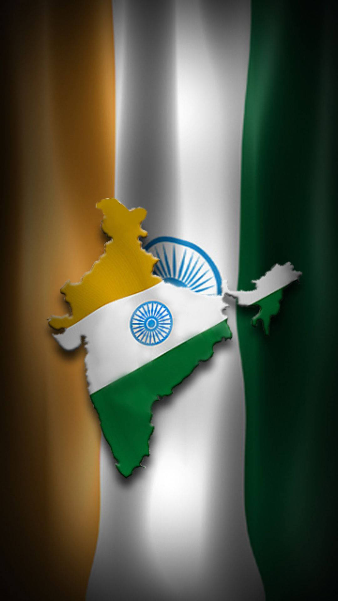 India Map Vignette Flag