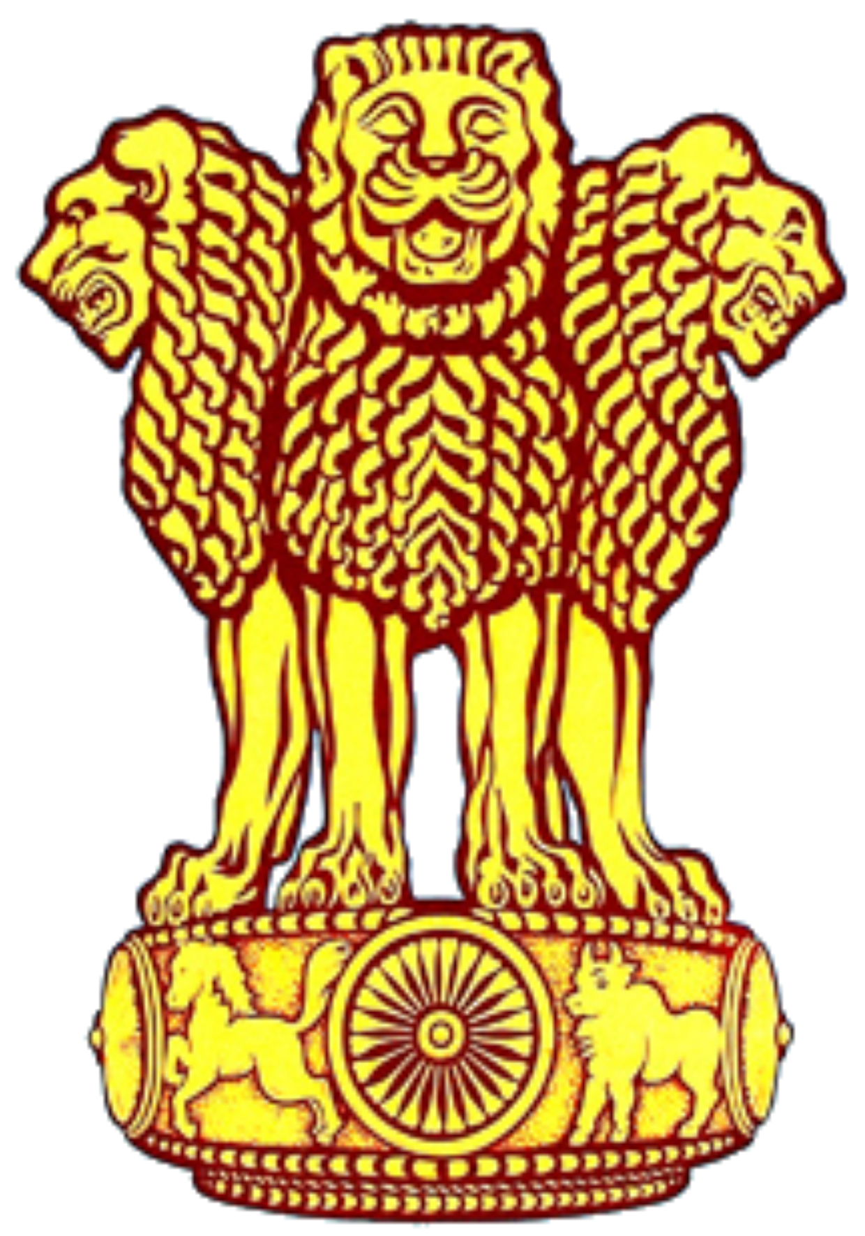 India National Emblem Sarnath Lion Capital PNG