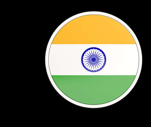 India_ Flag_ Circular_ Representation PNG