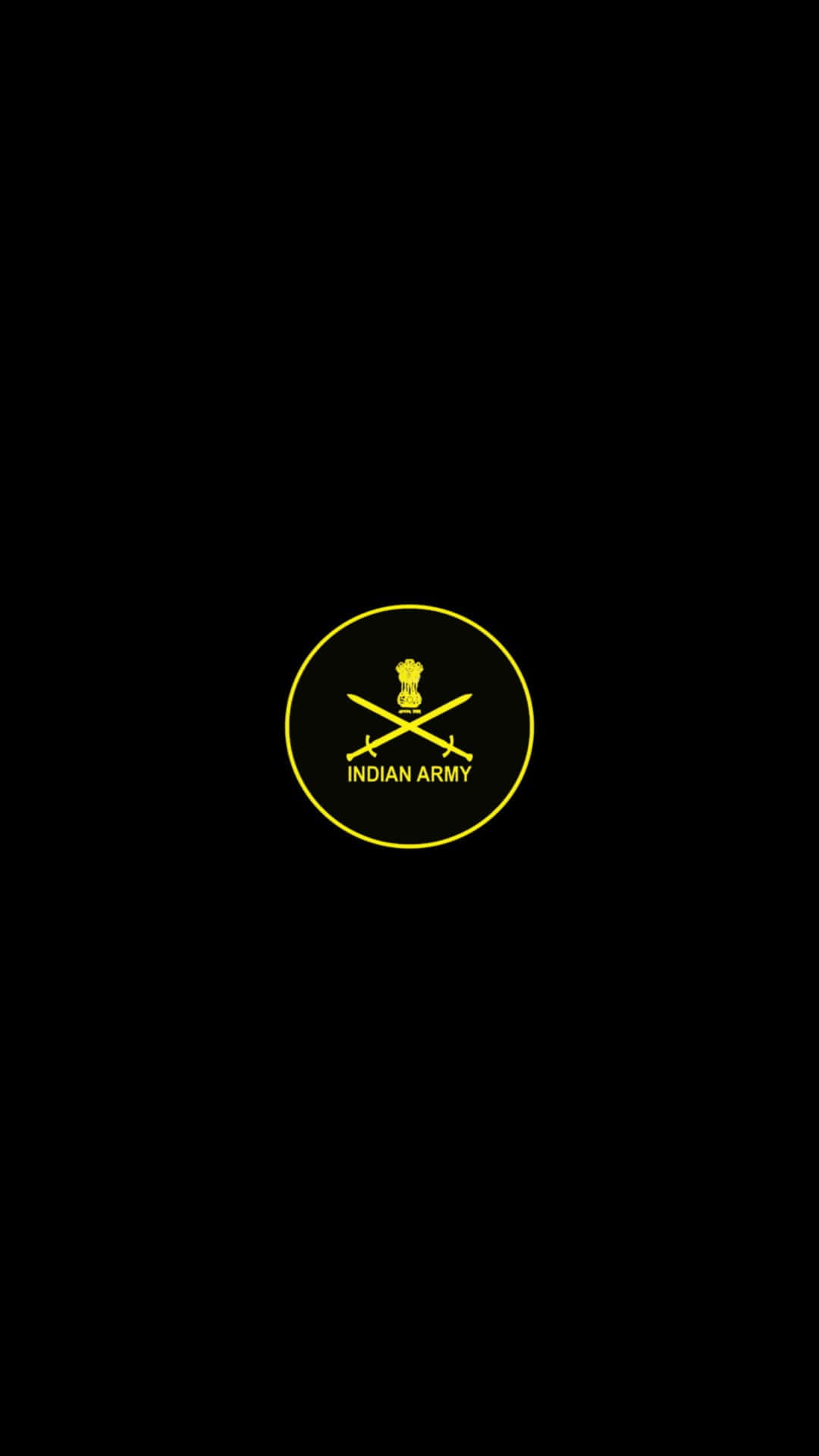 A Yellow Logo On A Black Background