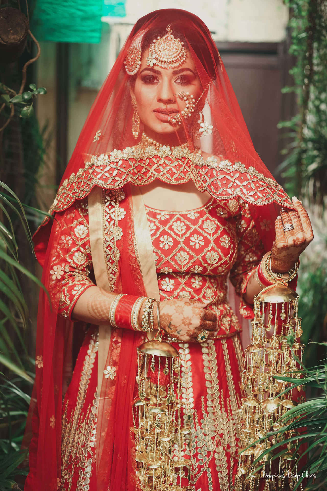 Indian Bride Walking Down The Aisle Picture