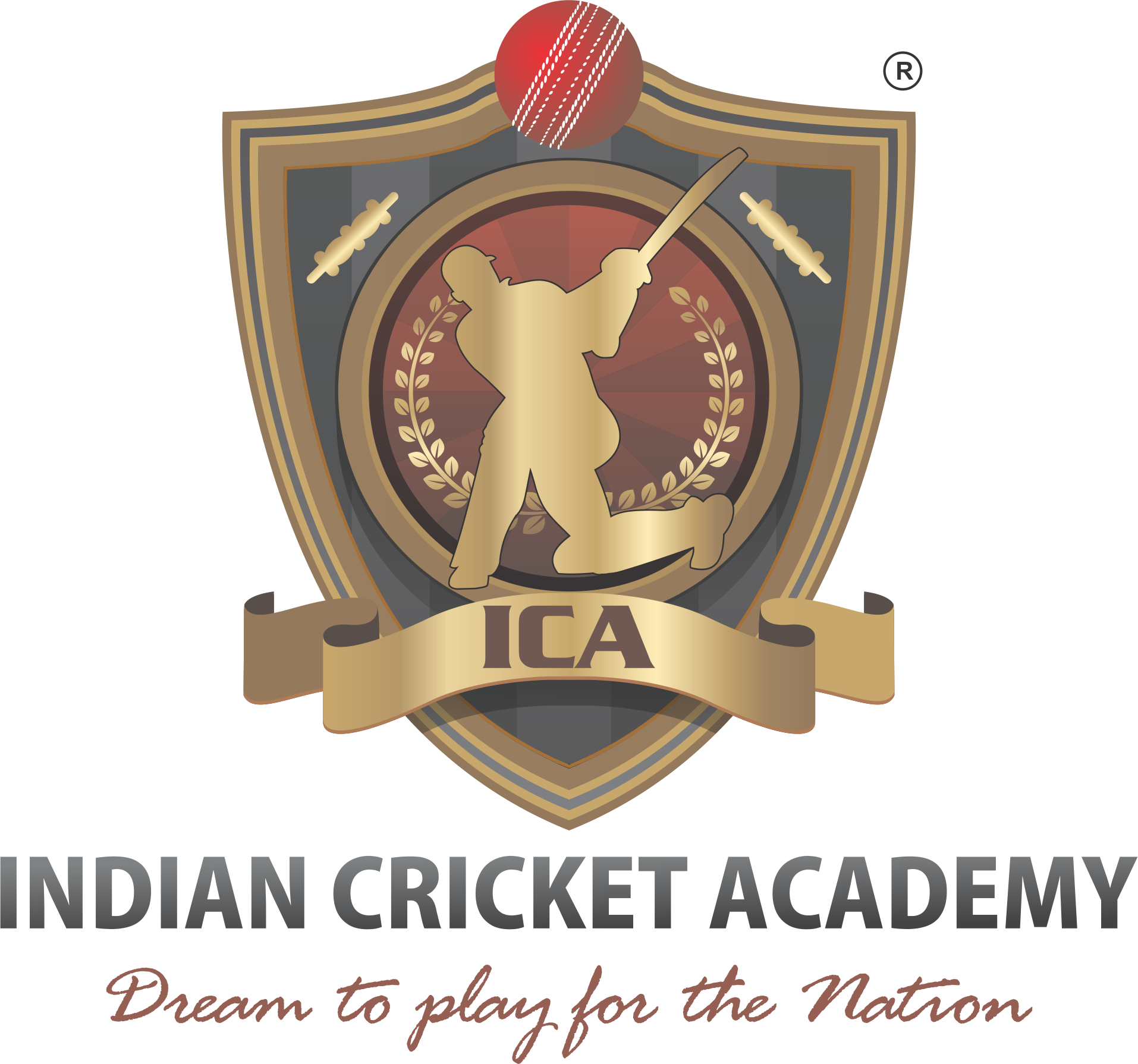 Indian Cricket Academy Emblem PNG