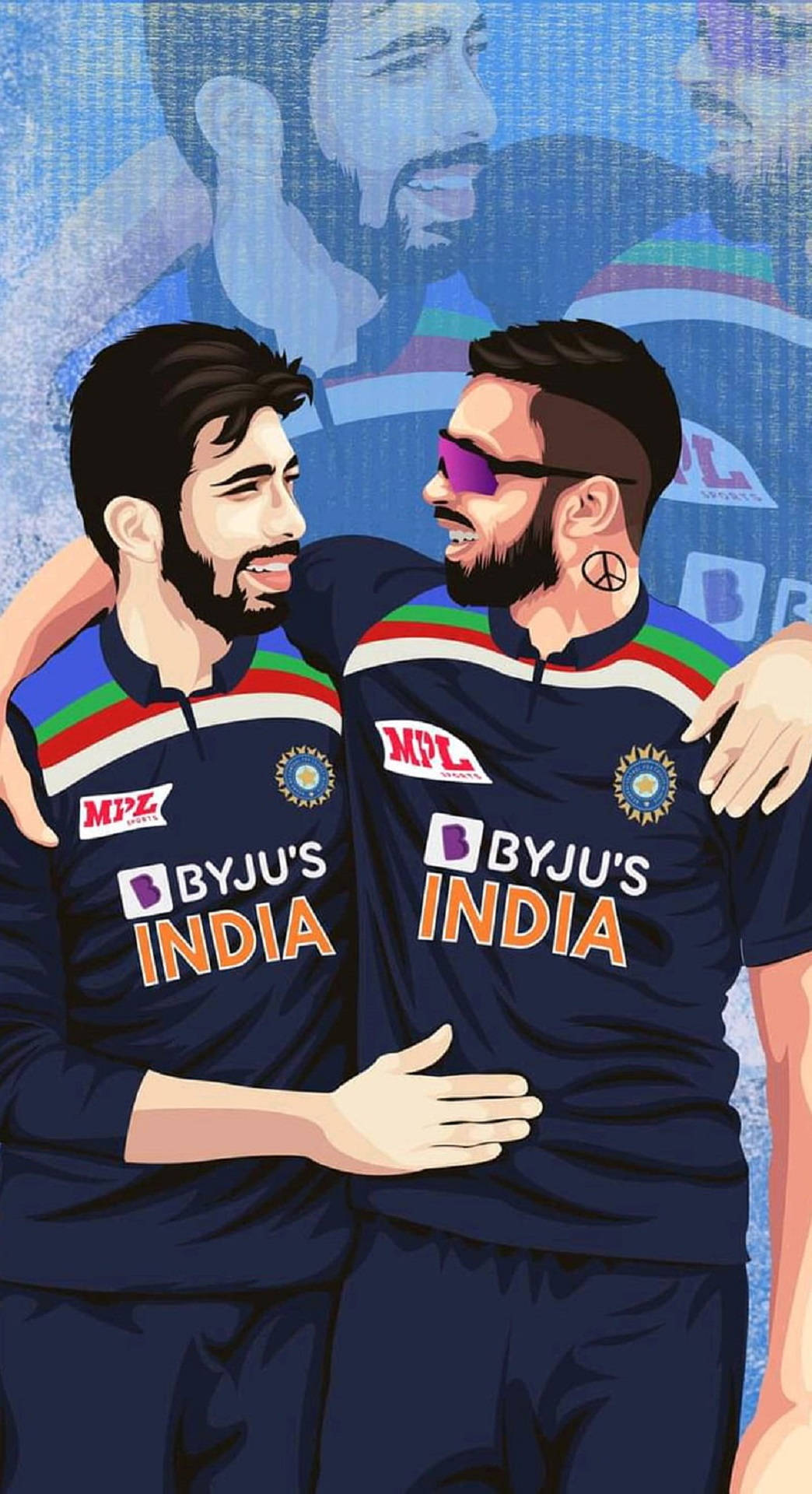 Indisk Cricket Digital Kunst Wallpaper