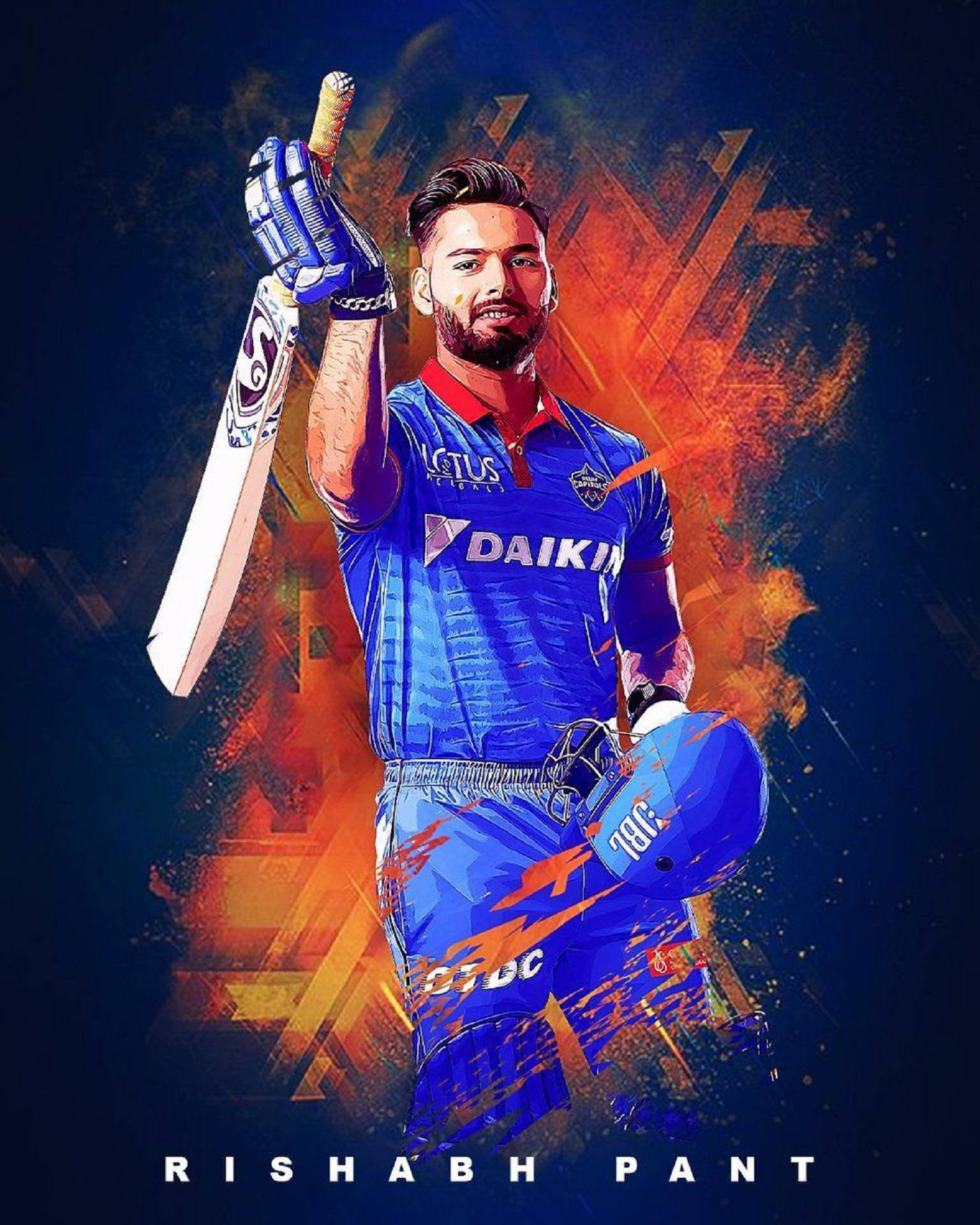 Download Indian Cricket Rishabh Pant Wallpaper 