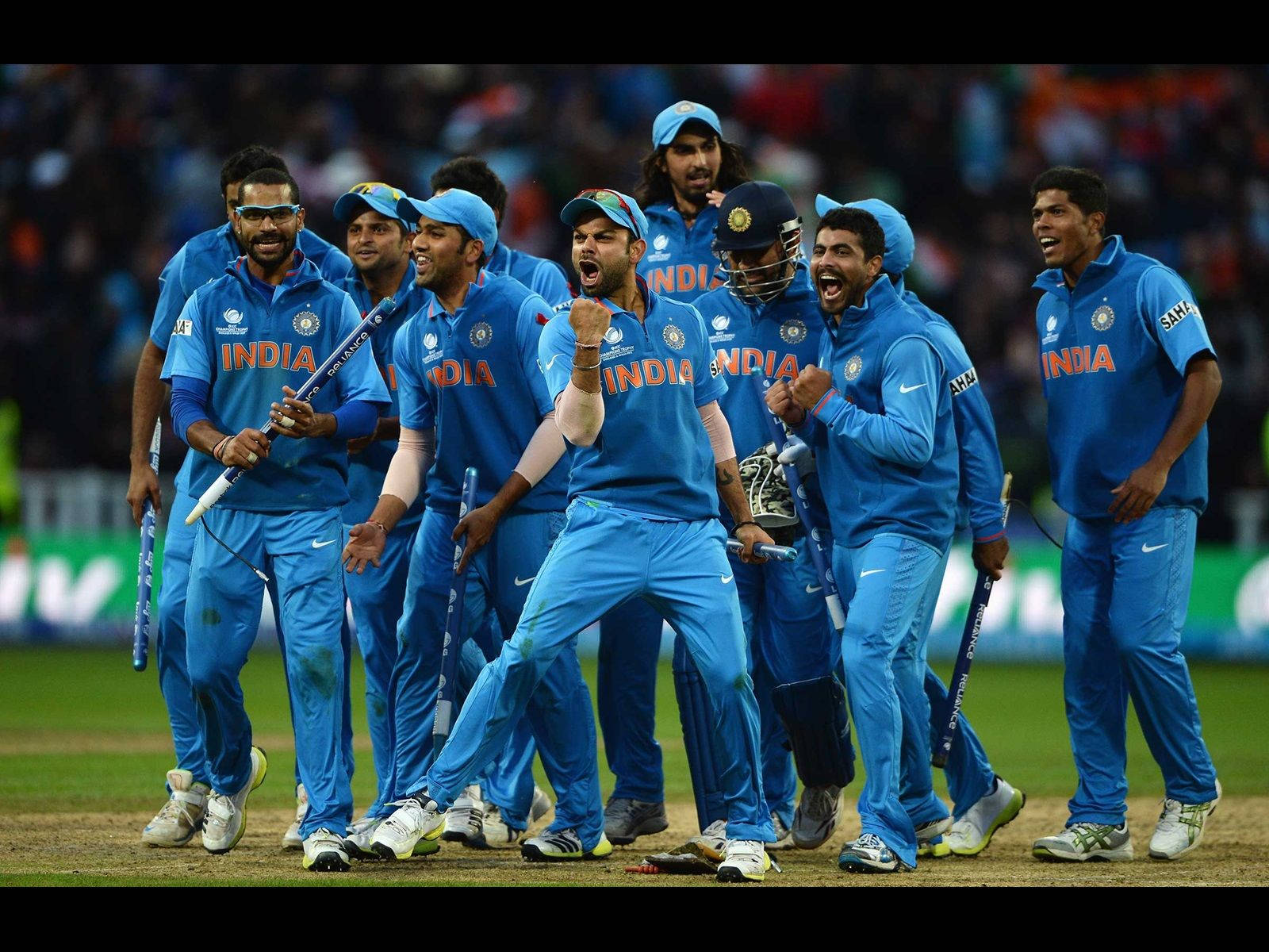 Triumph of the Indian Cricket Team Wallpaper