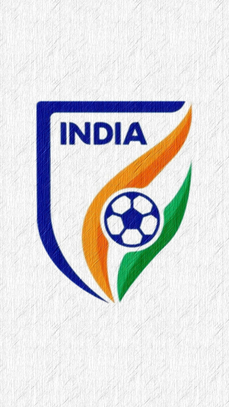 VægpaperIndisk Cricket Hold Logo Alt Indien Vægpaper Wallpaper