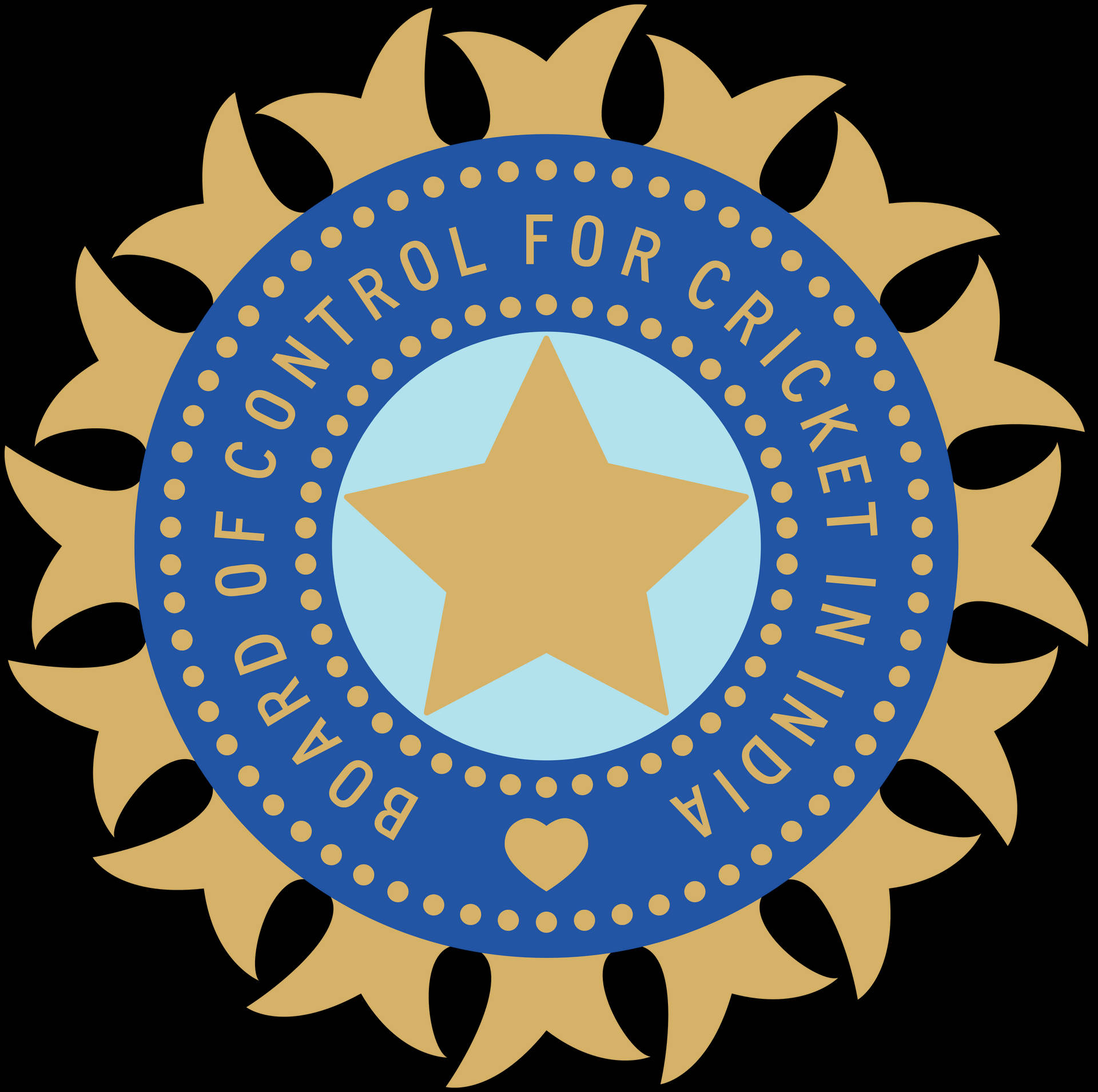 Logo BCCI Wallpaper af den indiske cricket-hold. Wallpaper