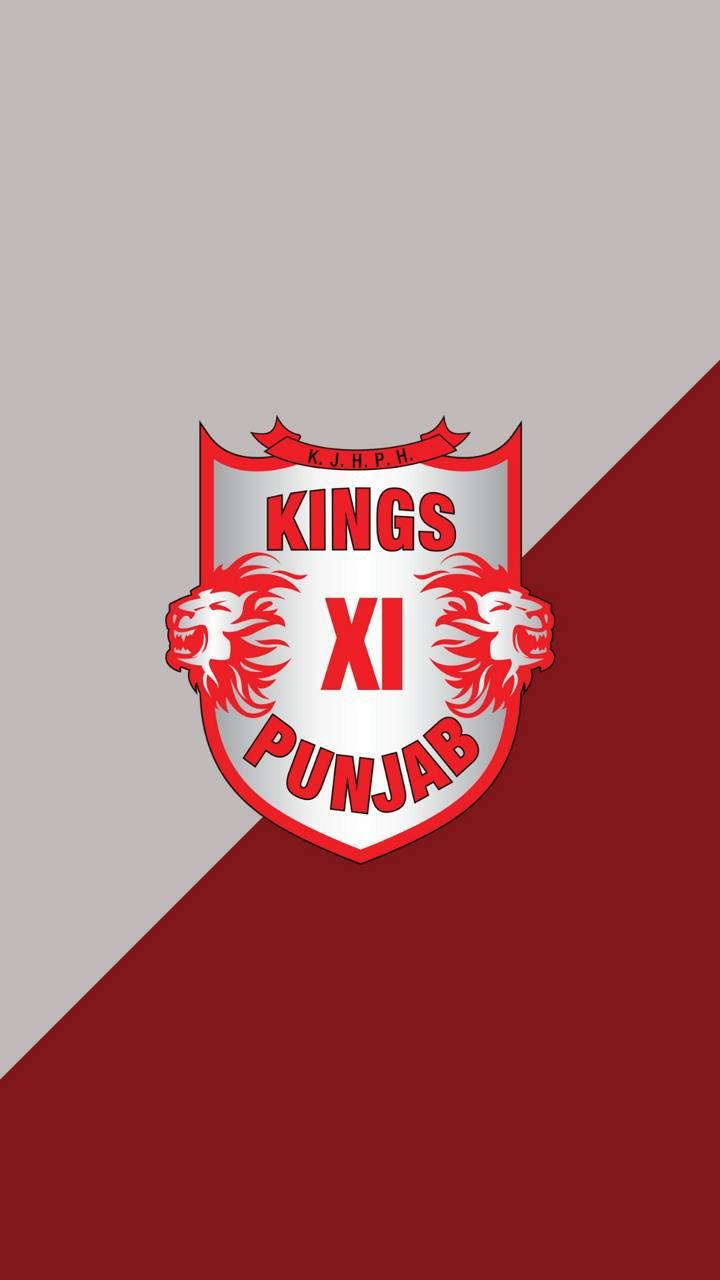 Download Indian Cricket Team Logo Punjab Kings Split Wallpaper | Wallpapers .com