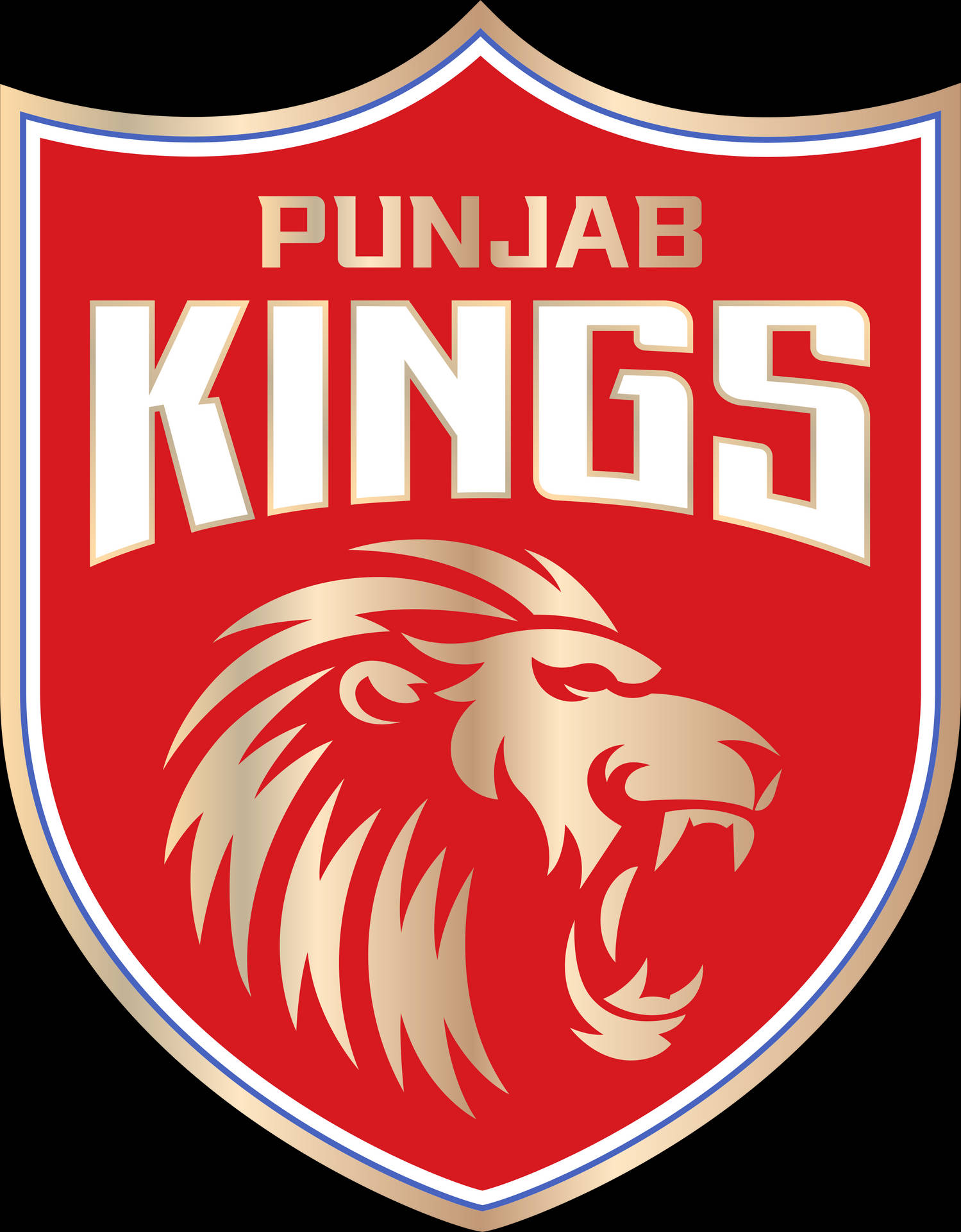 Logodel Equipo De Cricket De India Punjab Blanco Fondo de pantalla
