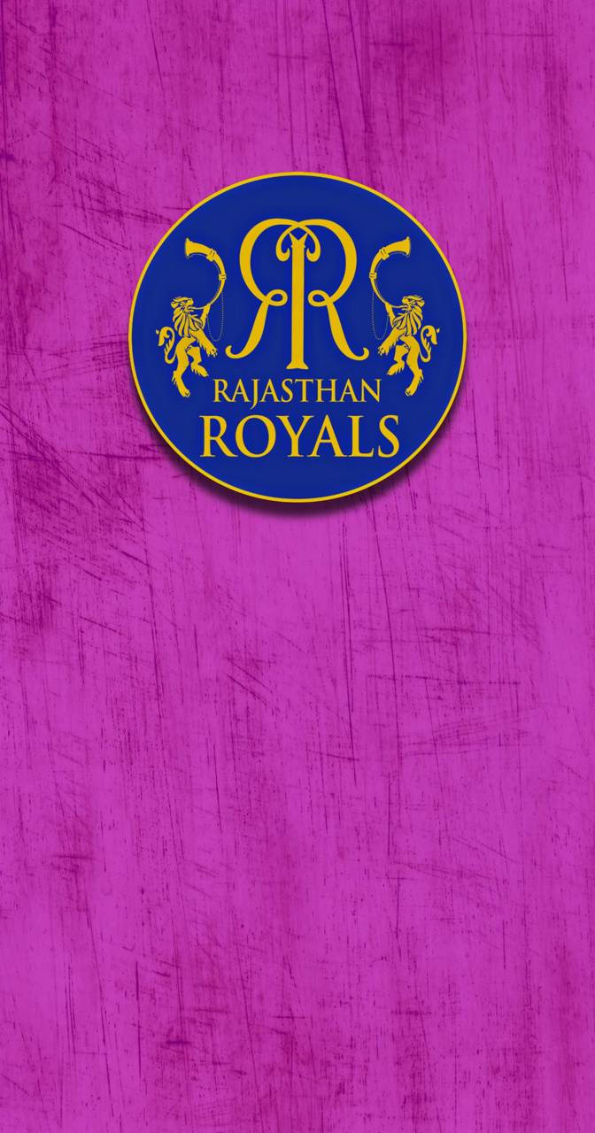 Indiskacricketlagets Logotyp Rajasthan Royals Rosa. Wallpaper