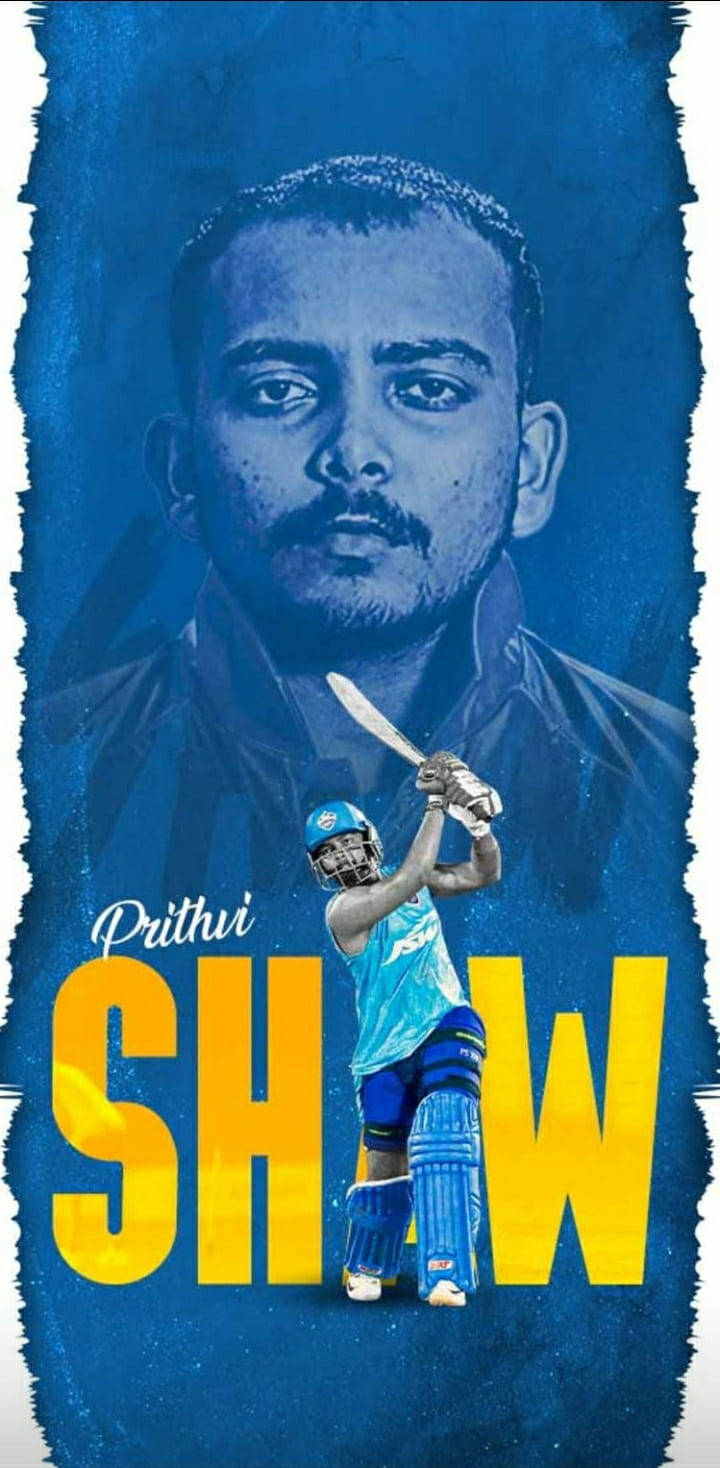 Indian Cricket Team Player Prithvi Shaw Wallpaper