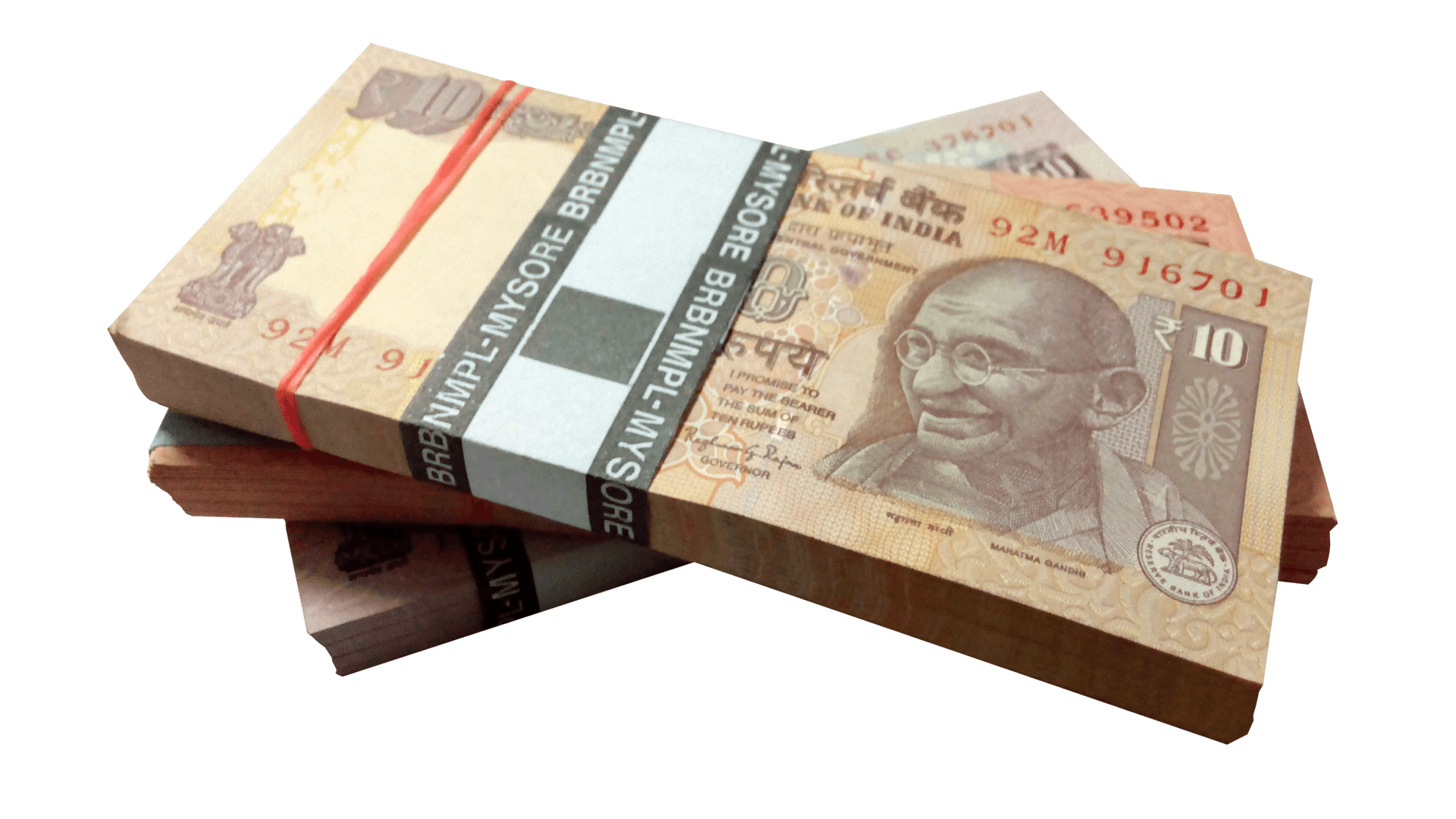 Indian Currency Notes Stacked PNG