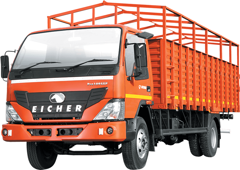 Indian Eicher Lorry Side View PNG