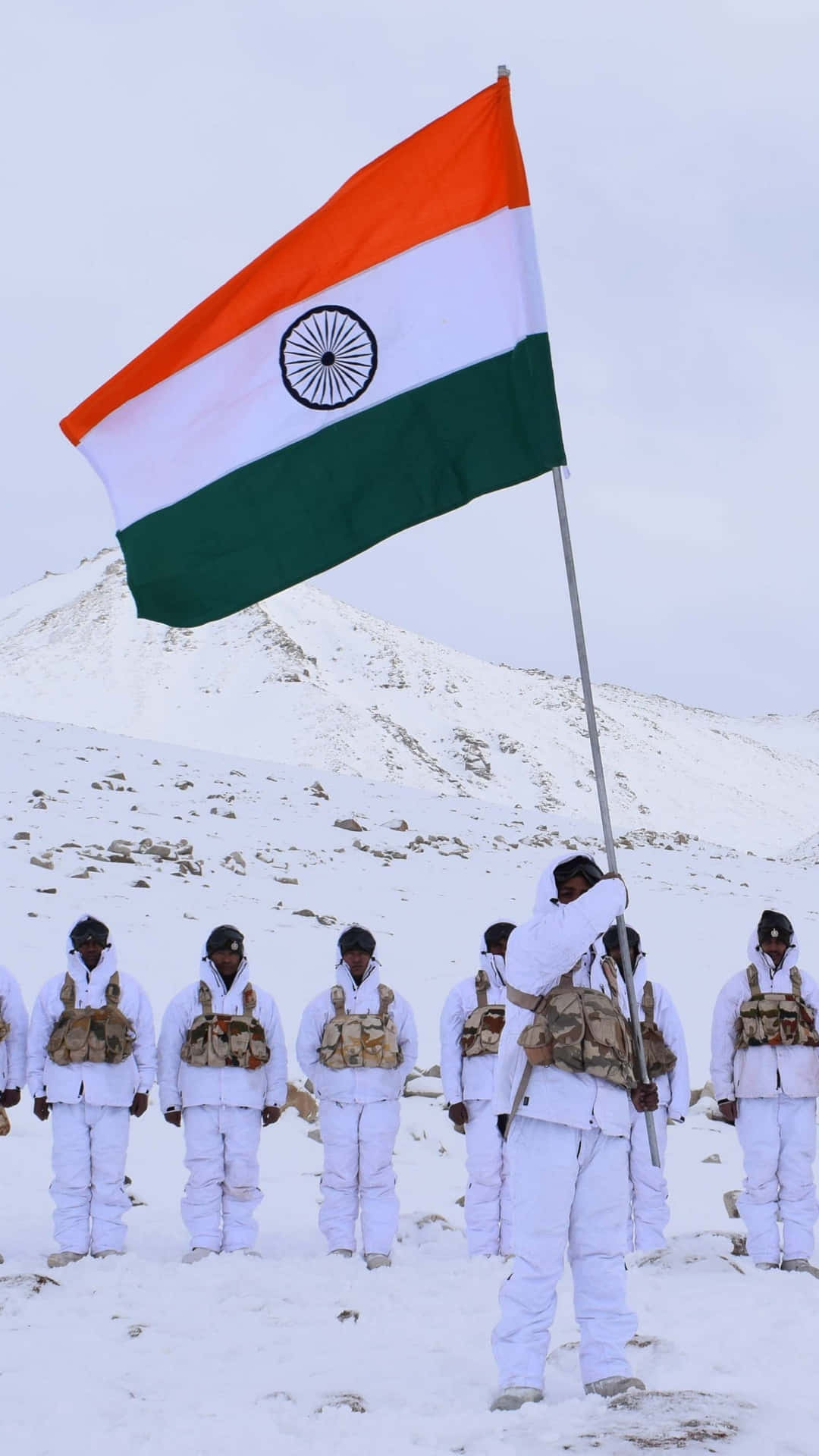 Zeigedeinen Respekt Und Deine Patriotismus Mit Dieser Indischen Flagge!