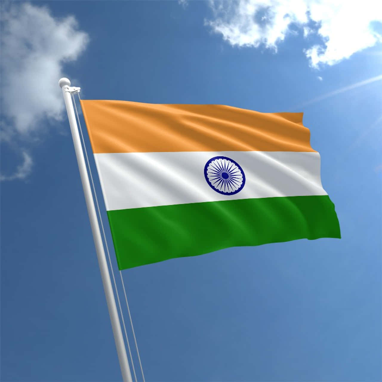 Visadin Kärlek Till Indien Med Denna Indiska Flagga.