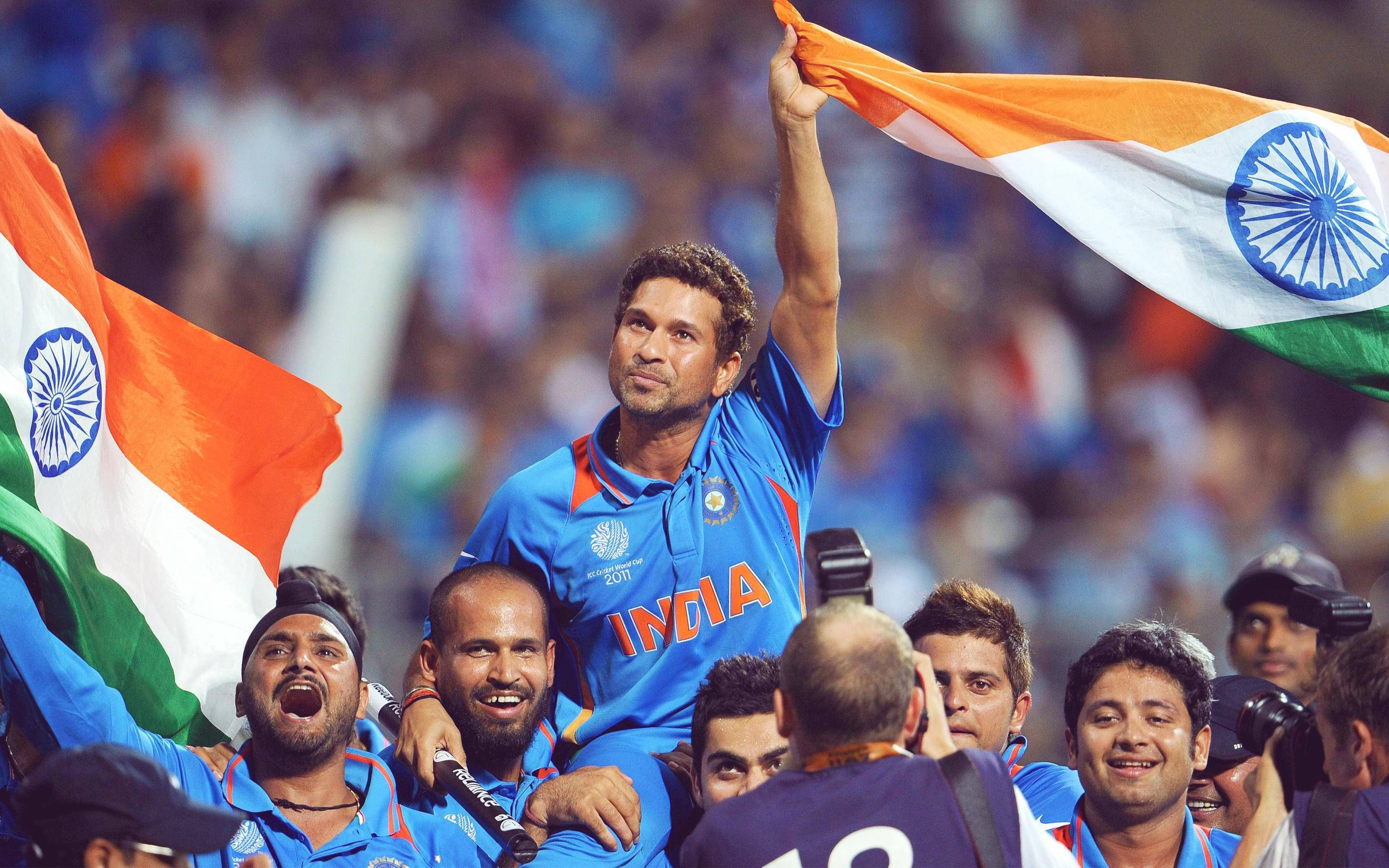 Indian Flag Cricket 4k Background