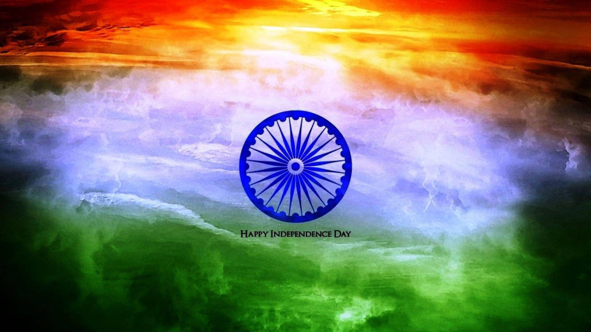 Download Indian Flag Hd Against Abstract Background Wallpaper | Wallpapers .com