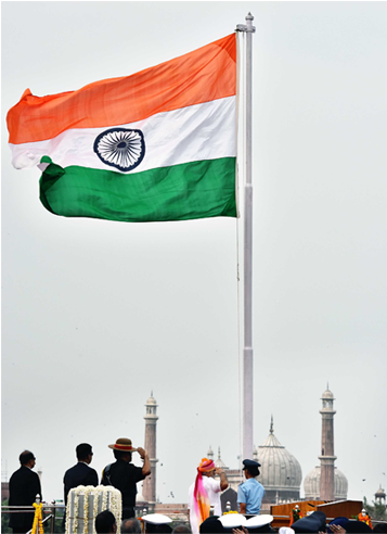 Indian Flag Hoisting Ceremony PNG