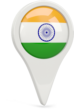 Download Indian Flag Map Pin | Wallpapers.com