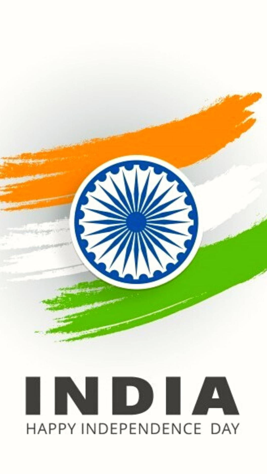 Indian Flag Mobile Brush Art