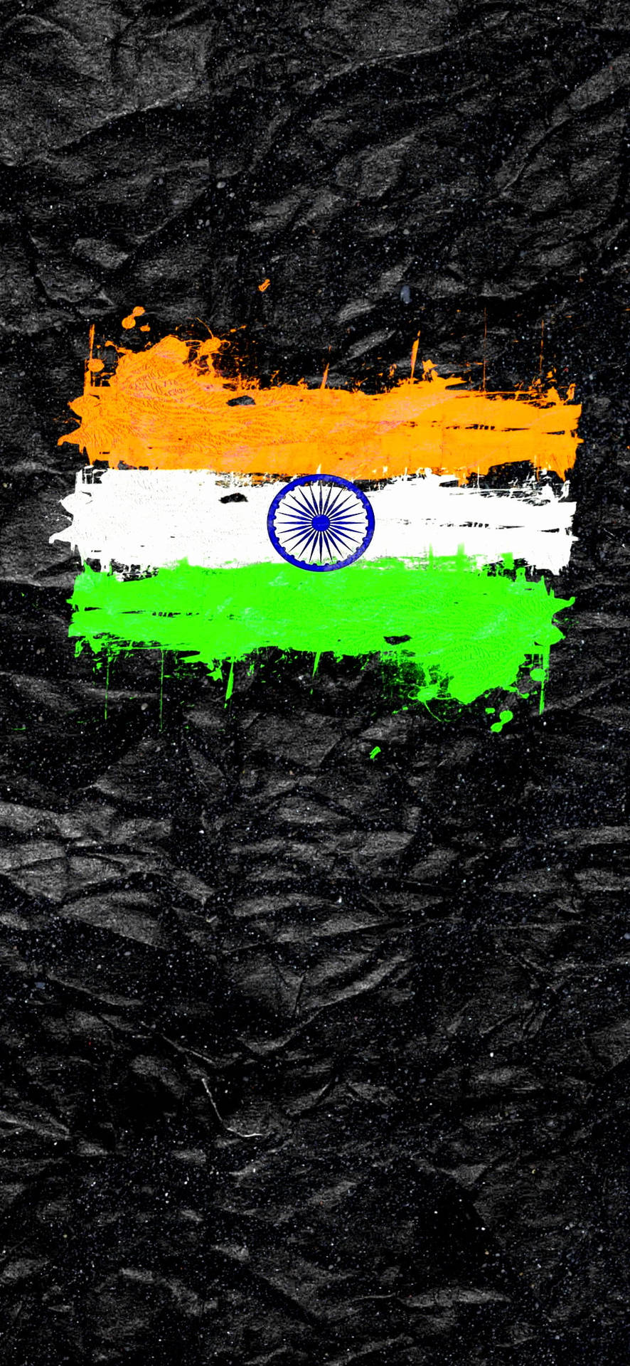 Indian Flag Mobile Digital Art Wallpaper
