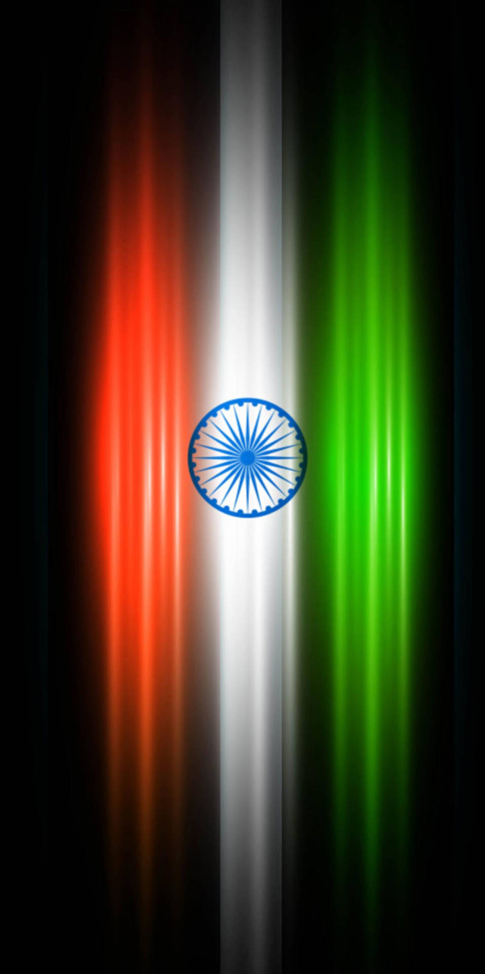 Indian Flag Mobile Wave Vector Background