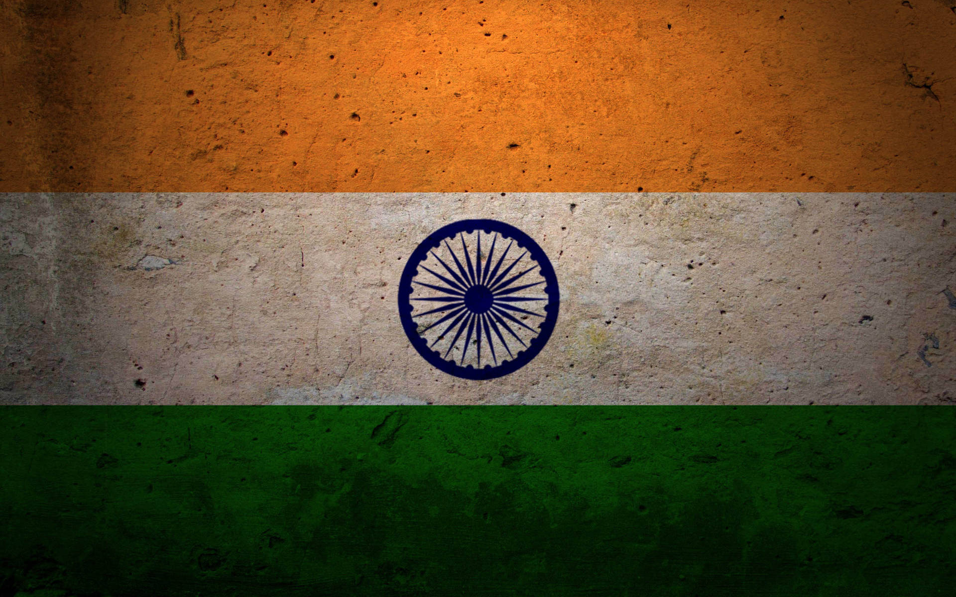 Indiskaflaggan Målad På Väggen. (note: This Translation Is The Literal Translation Of The Sentence. It May Not Be The Most Accurate Way To Describe A Computer Or Mobile Wallpaper With The Indian Flag.) Wallpaper
