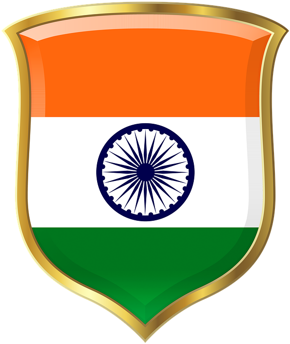 Indian Flagon Shield Graphic PNG