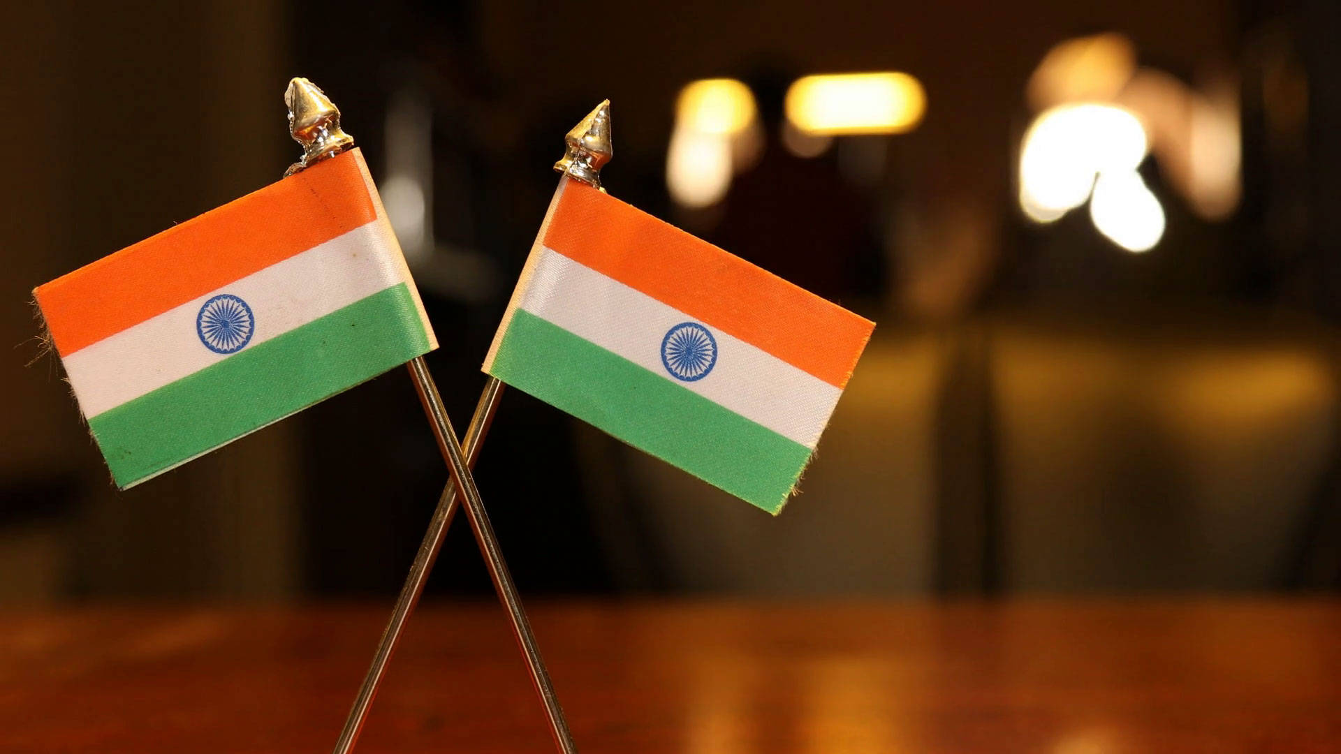 Indian Flags Crossed Background