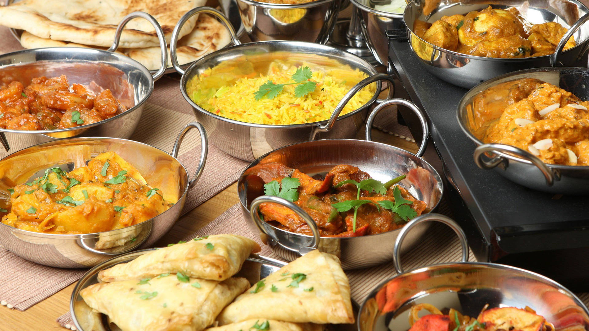 Indian Food Dishes Wallpaper