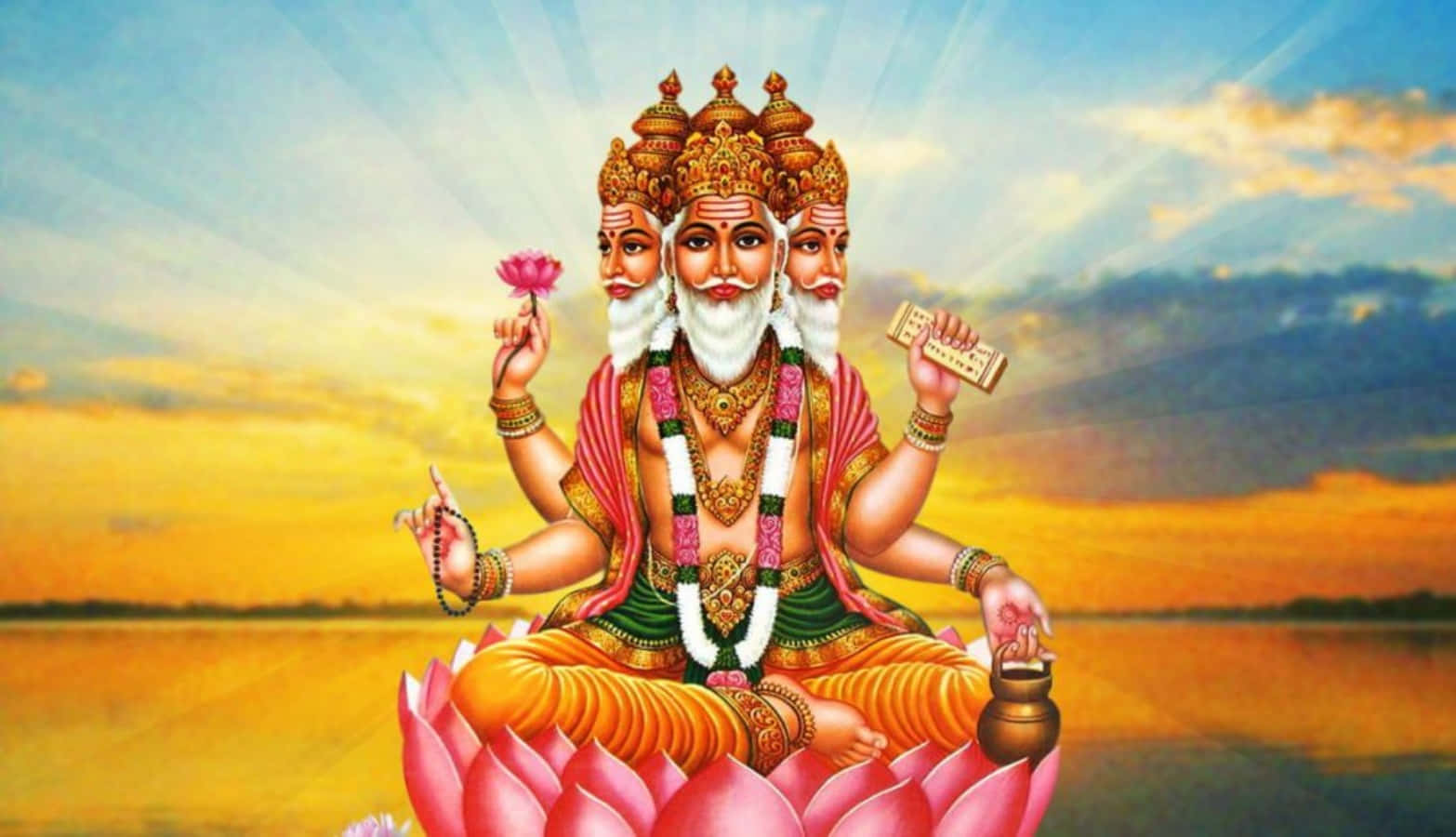 An Illustration of the Grand Indian God