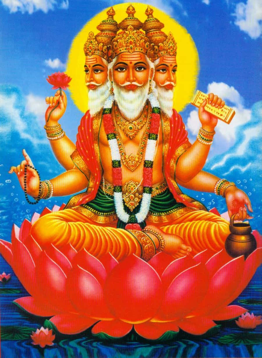 Lord Ganesha Sitting On A Lotus