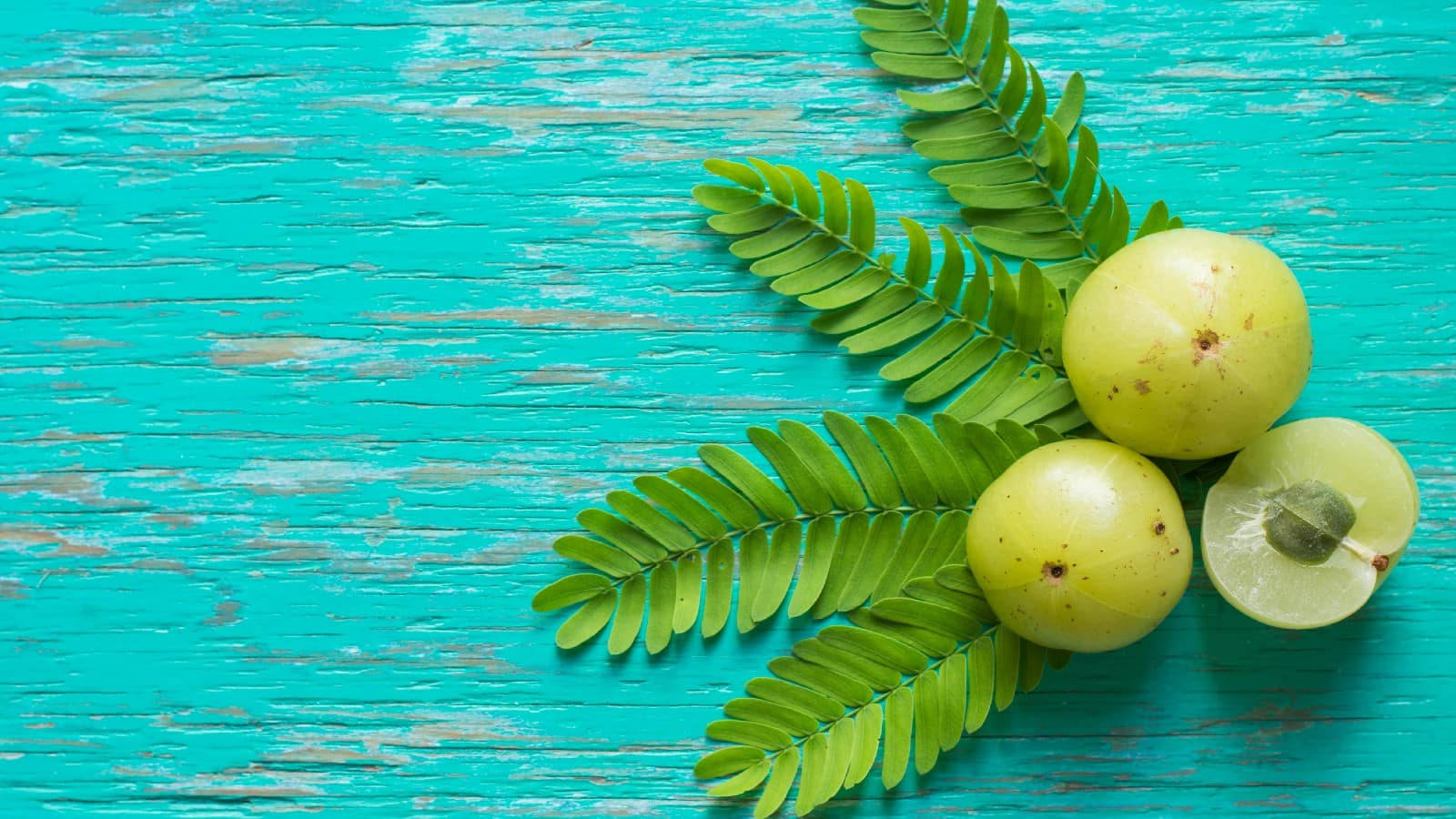 "Ripened Indian Gooseberry Amla on a Rustic Background" Wallpaper