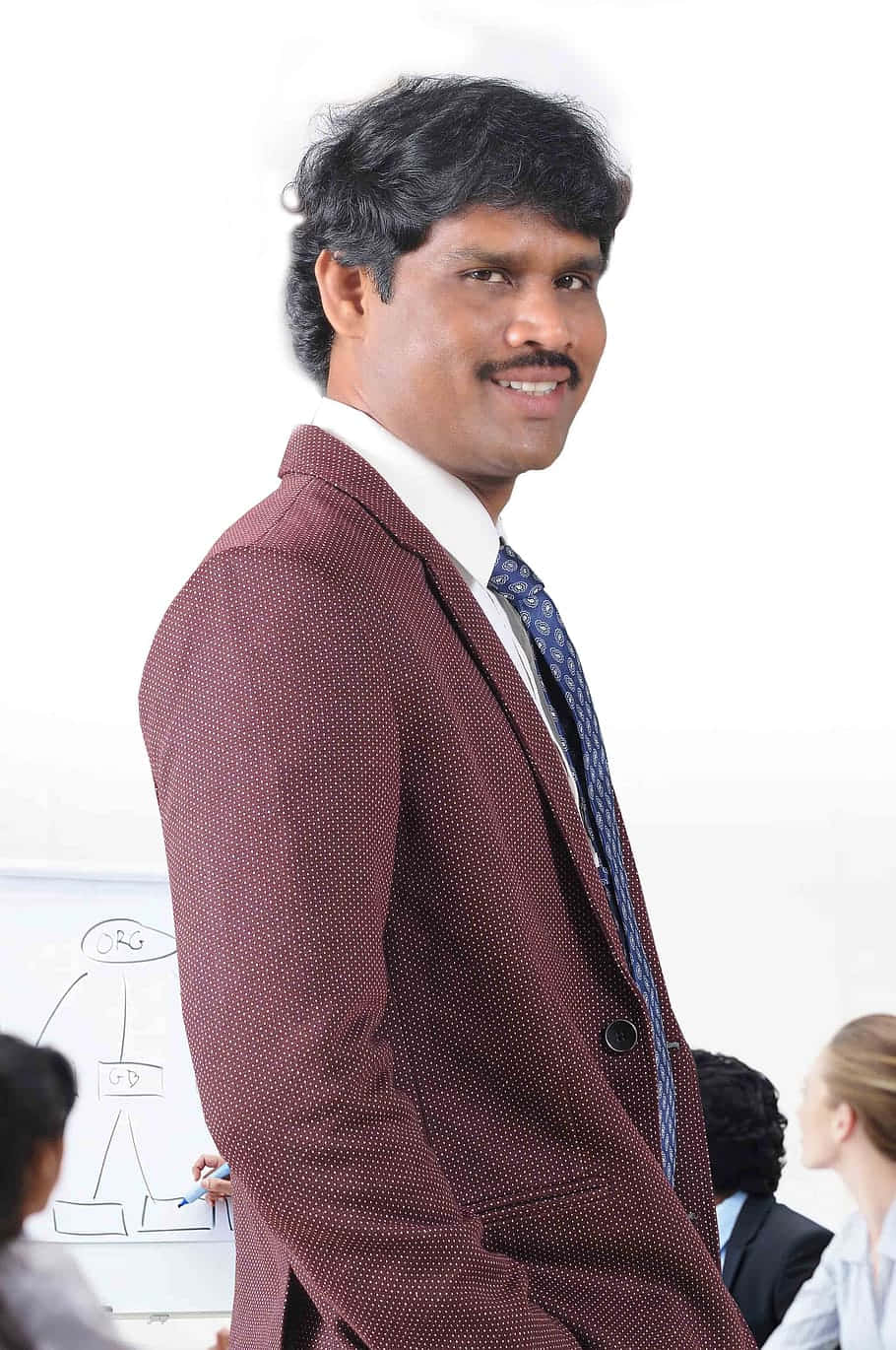 Indian Guy In Formal Suit Medium Angle Shot Wallpaper