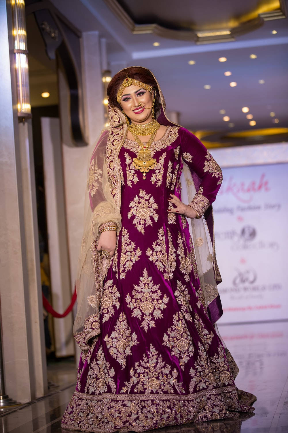 Indian Heroine Wearing Long Dress Wallpaper