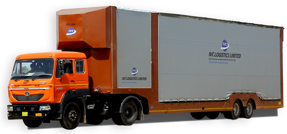 Indian Logistics Truck Side View PNG