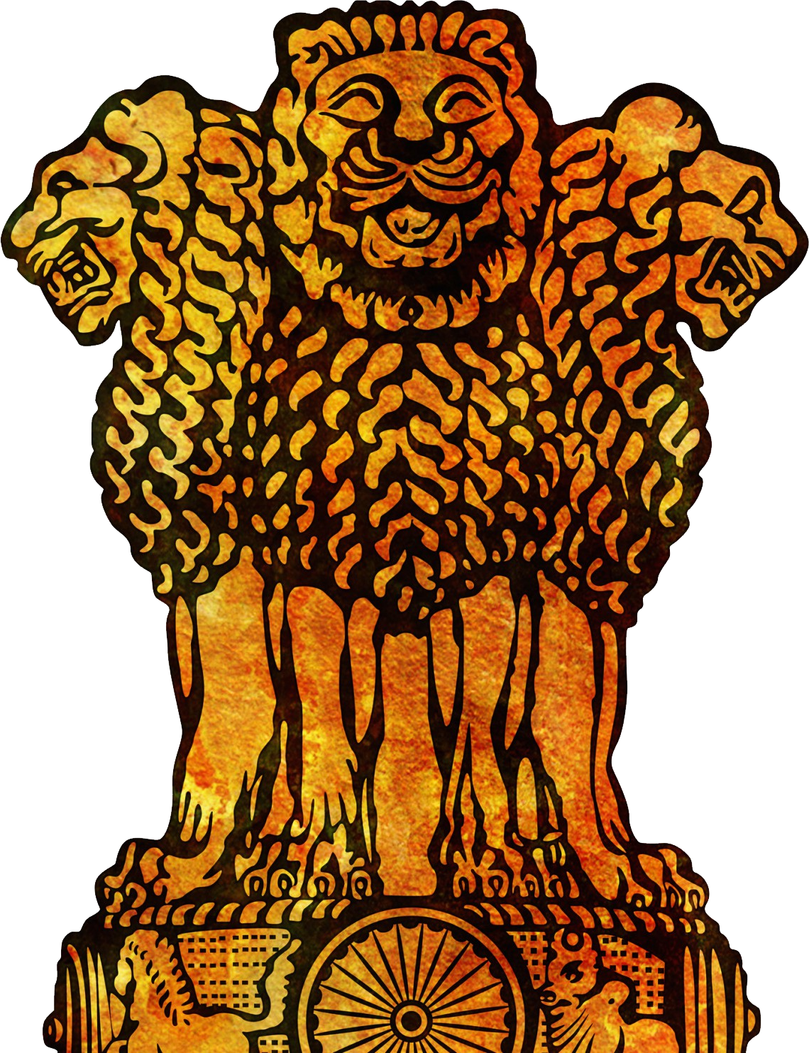 Indian National Emblem Illustration PNG