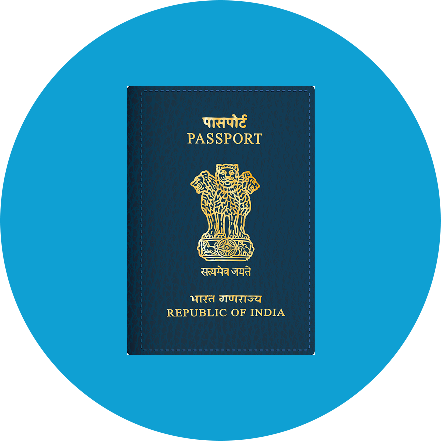 Indian Passport Cover PNG