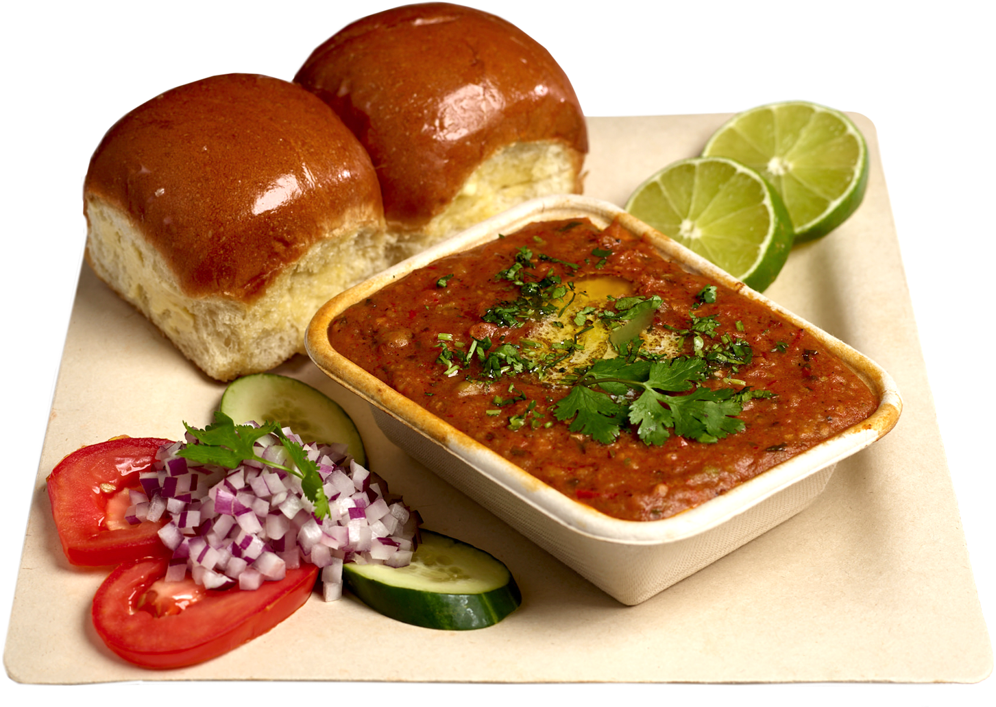 Indian Pav Bhaji Dish PNG