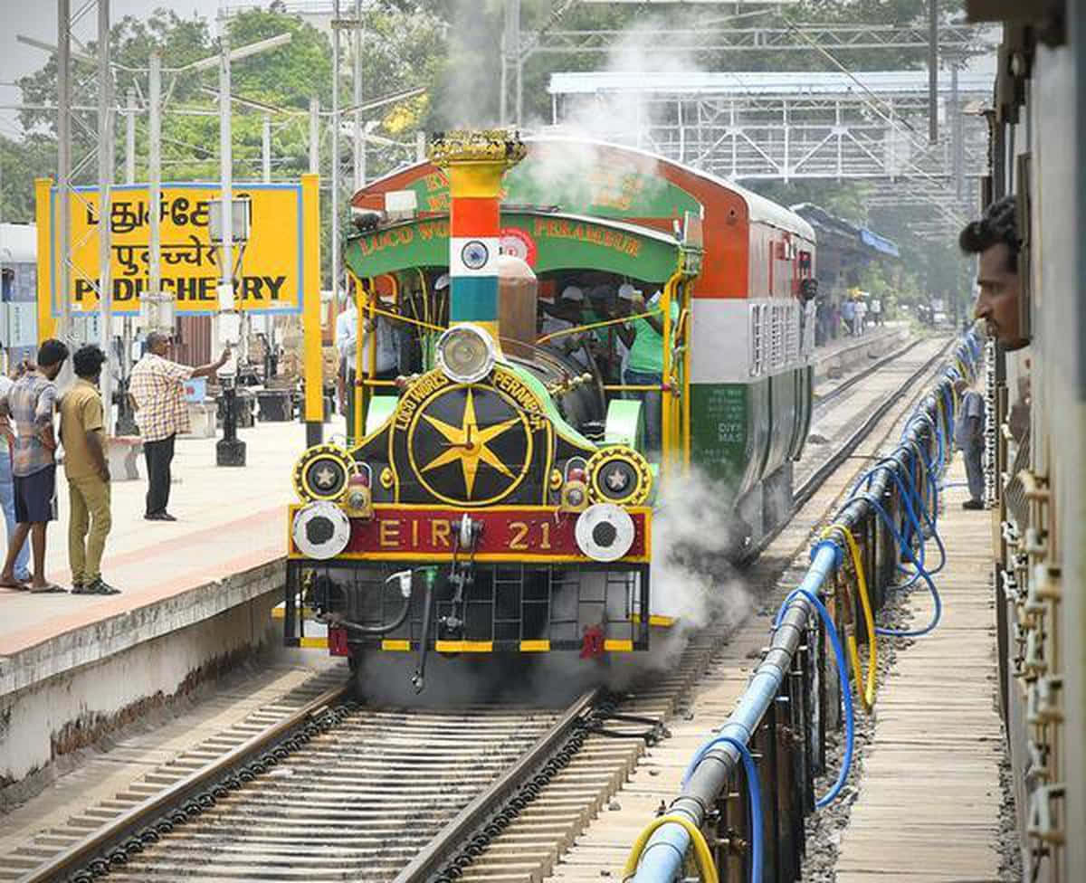Explore India by train.