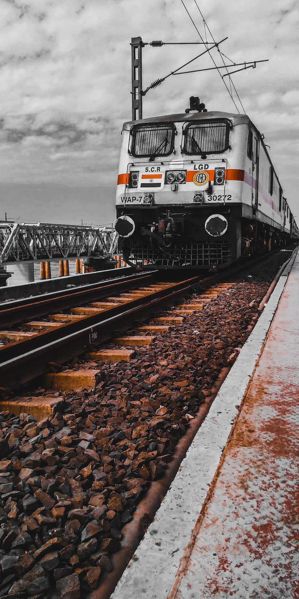 Immagineuna Vista Panoramica Delle Ferrovie Indiane