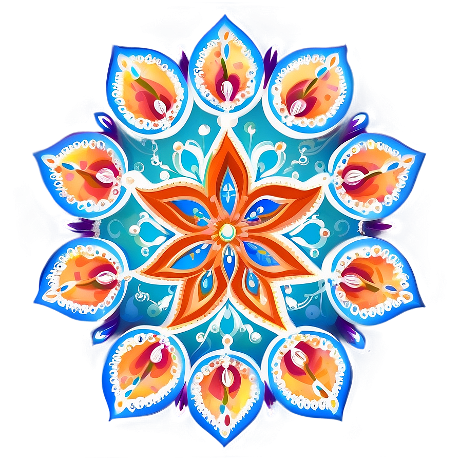 Indian Rangoli Patterns Png 06112024 PNG