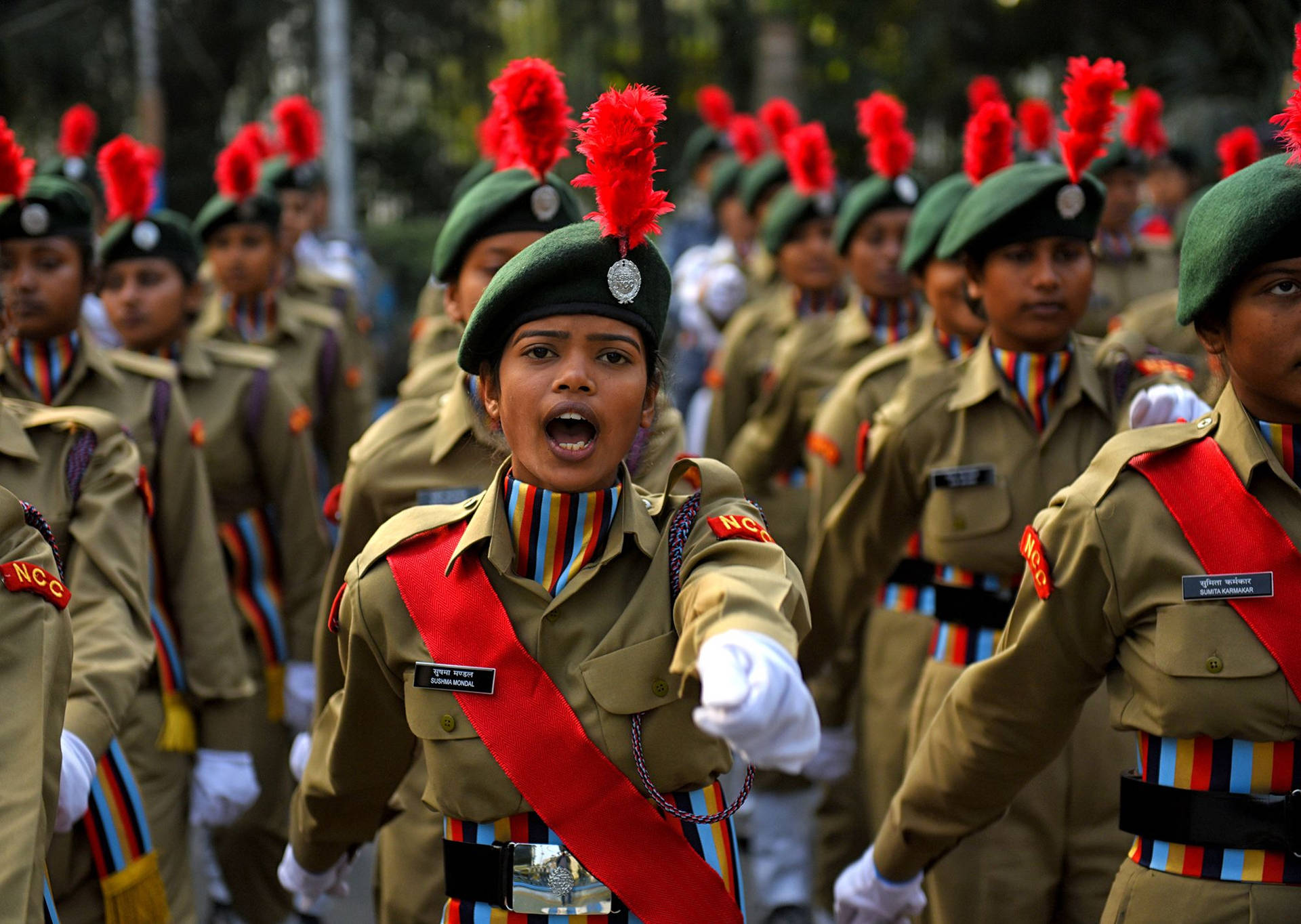Indian Soldiers Female Regiment Wallpaper
