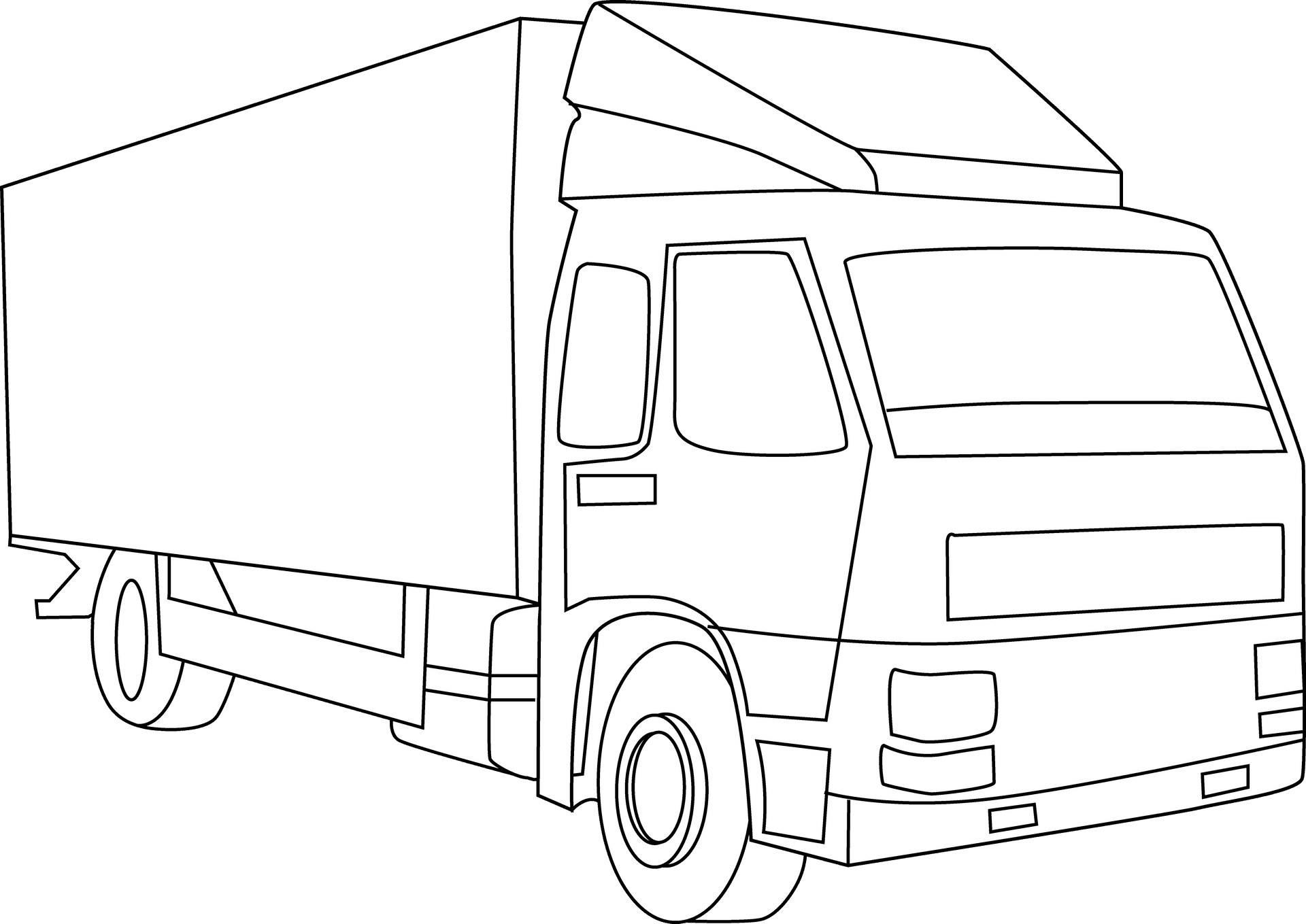 Download Indian Truck Line Art | Wallpapers.com