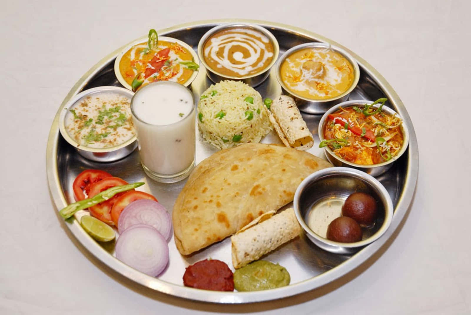 Indian Vegetarian Thali Assortment.jpg Wallpaper