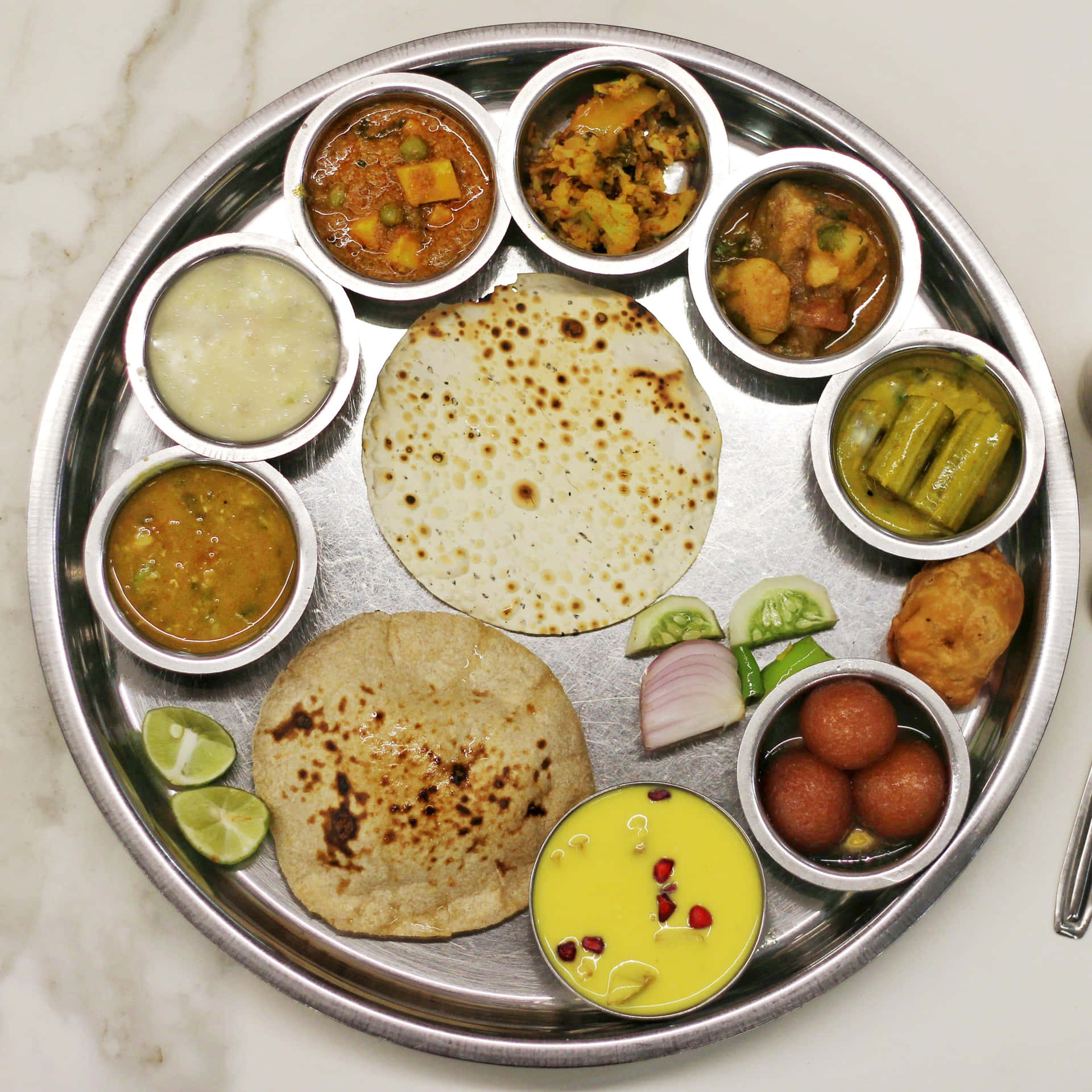 Indian Vegetarian Thali Meal.jpg Wallpaper