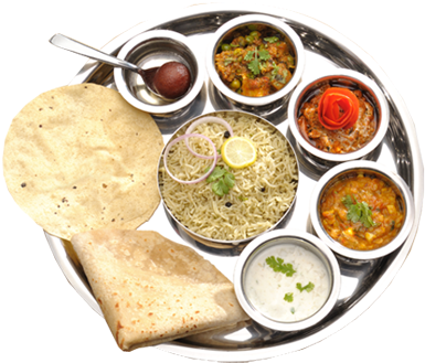 Indian Vegetarian Thali Meal.jpg PNG
