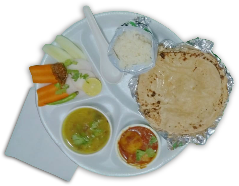 Indian Vegetarian Thali Plate PNG