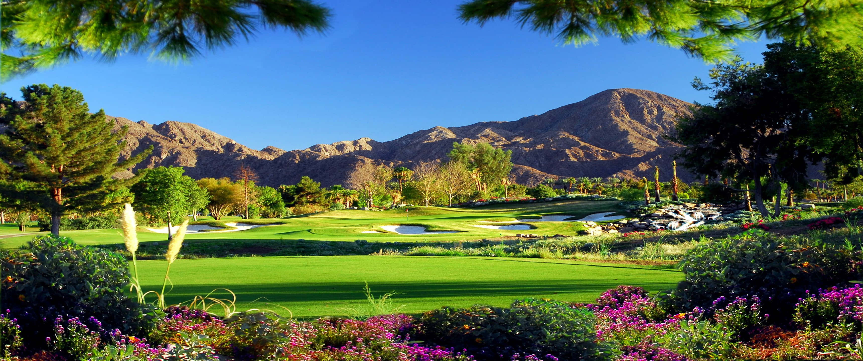 Indian Wells 3440x1440p Golf Course Background
